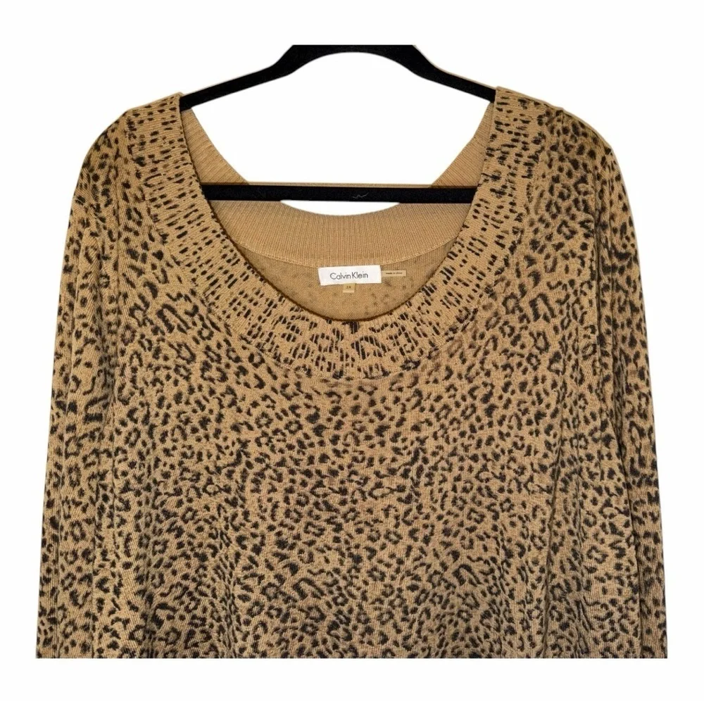 Calvin Klein Leopard Print Sweater